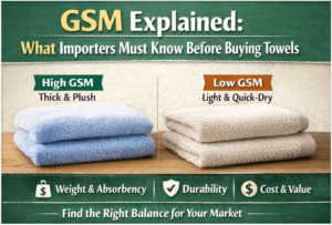 GSM Explained: What Importers Must Know Before Buying Towels​
